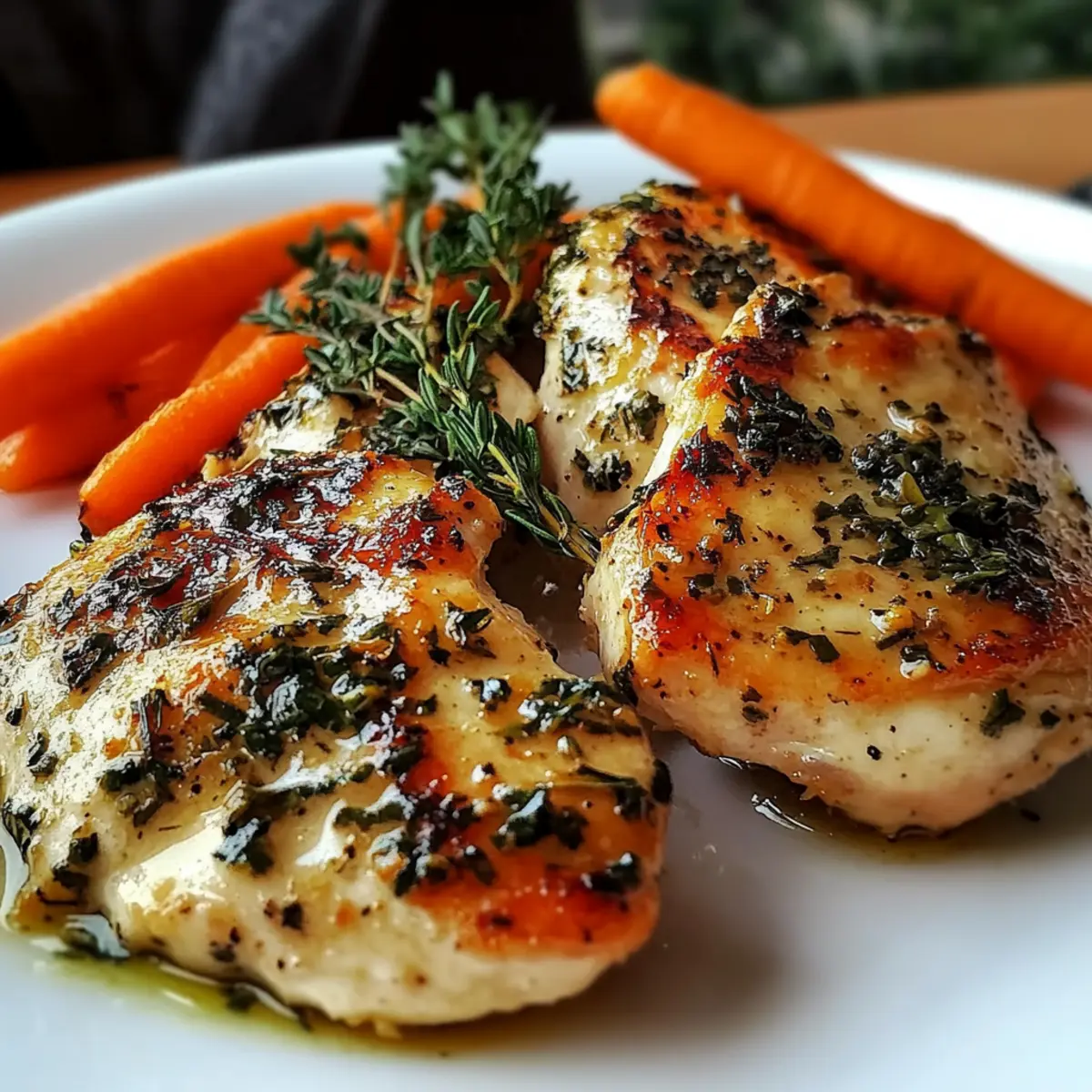 Garlic Herb Chicken & Carrot Plate