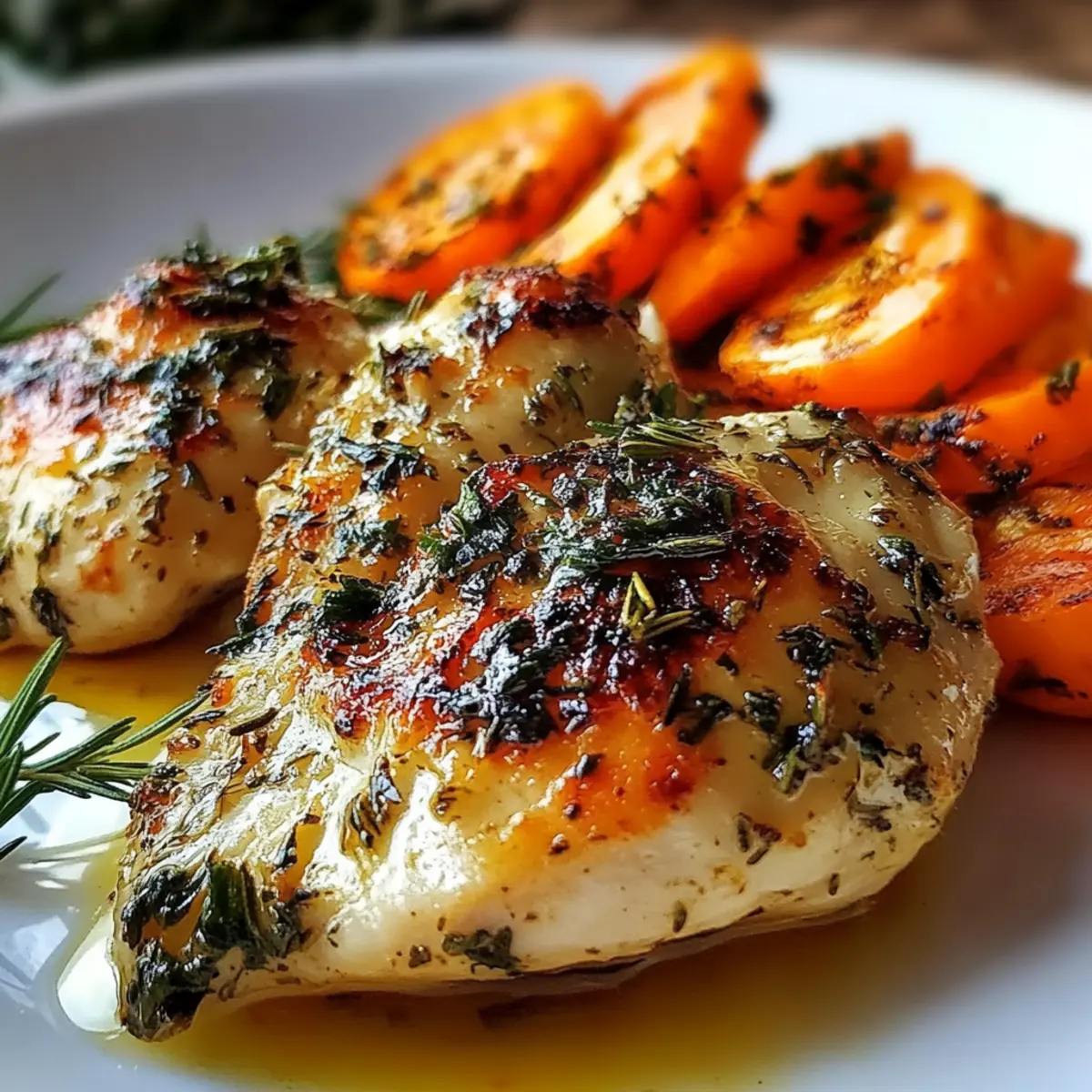 Garlic Herb Chicken & Carrot Plate
