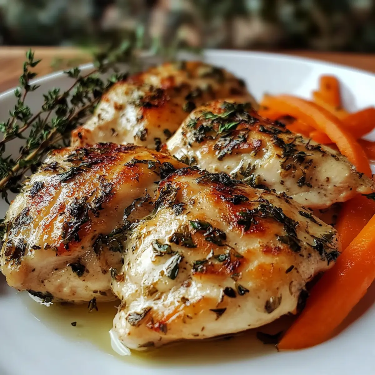 Garlic Herb Chicken & Carrot Plate