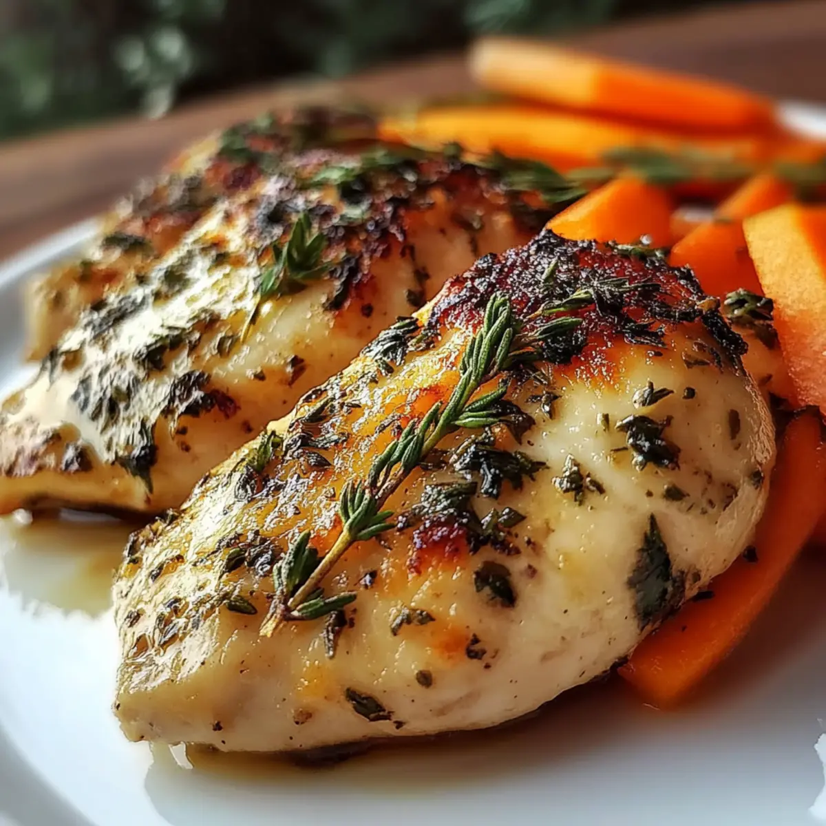Garlic Herb Chicken & Carrot Plate