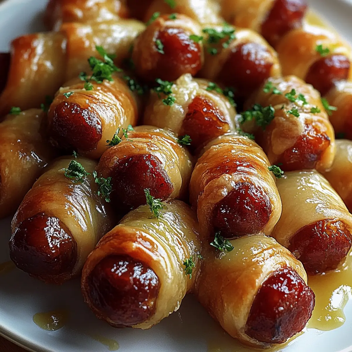 Glazed Pigs In a Blanket