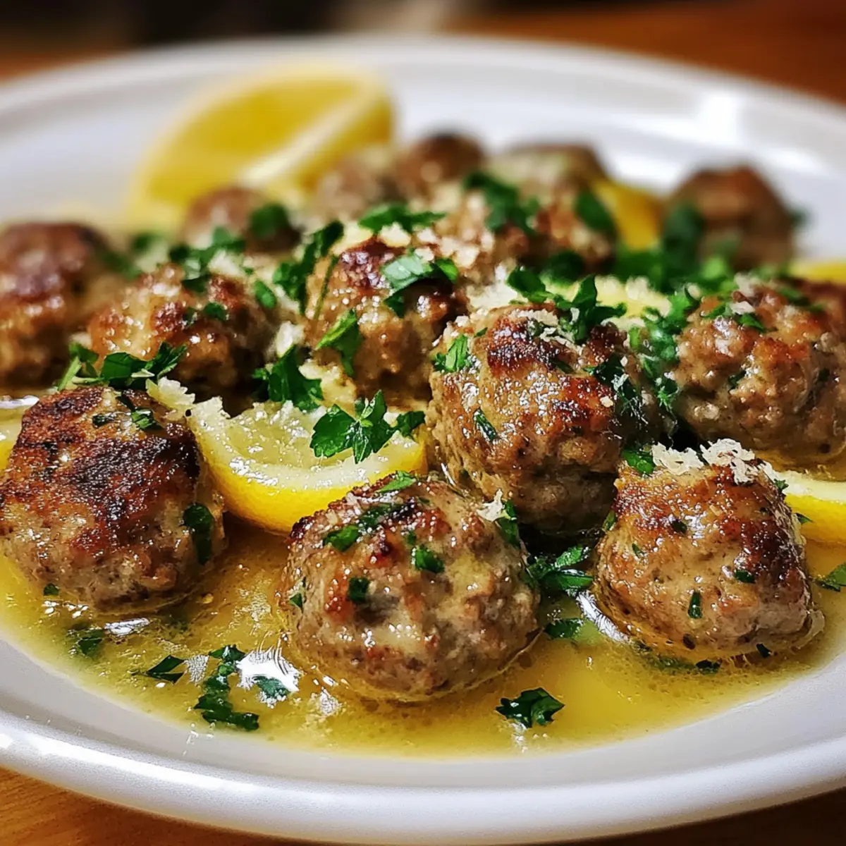 Greek Meatballs in Lemon Sauce