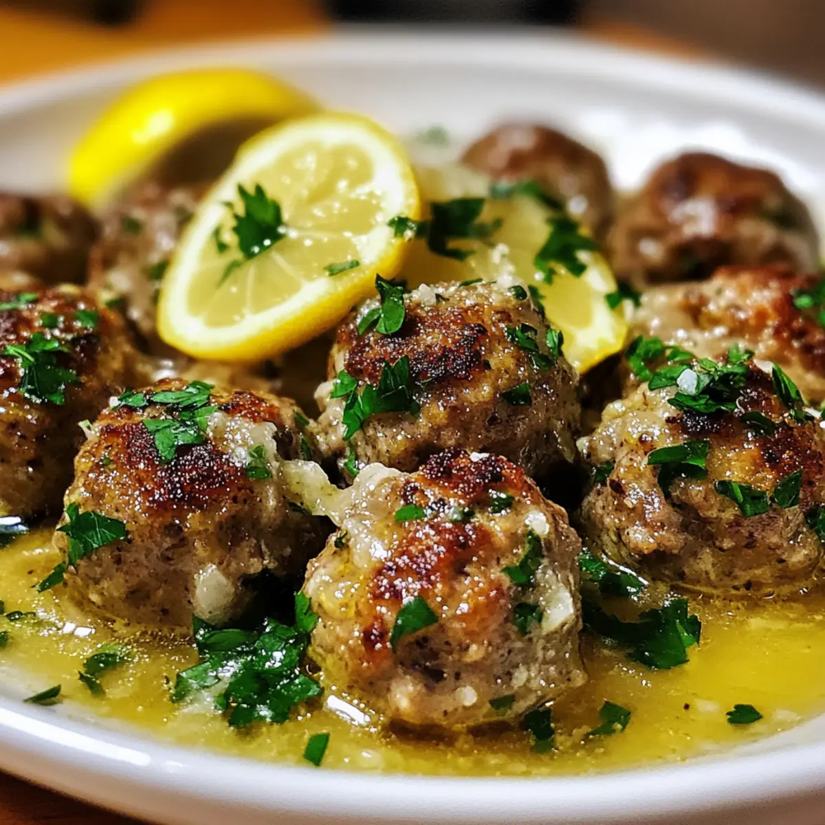 Greek Meatballs in Lemon Sauce