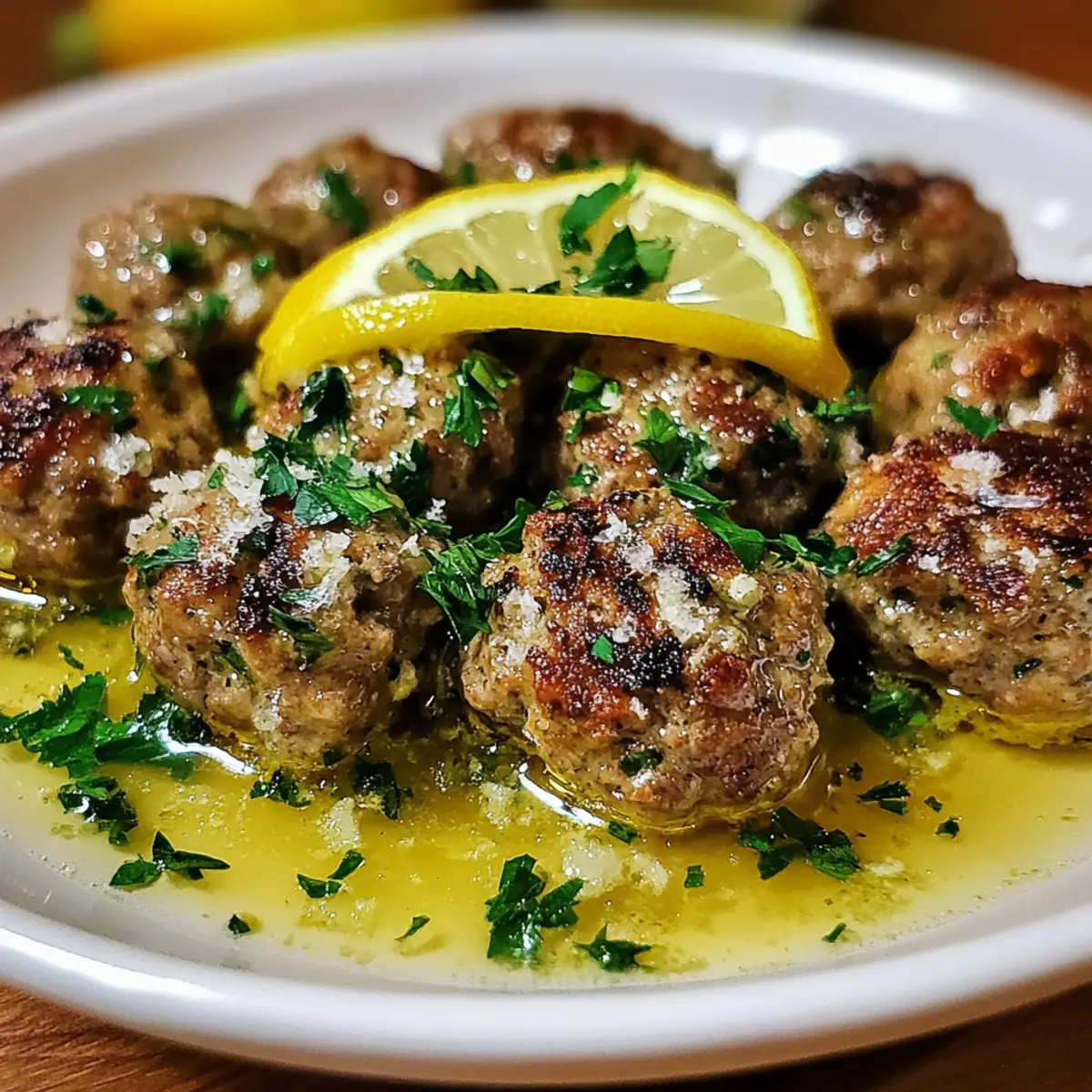 Greek Meatballs in Lemon Sauce