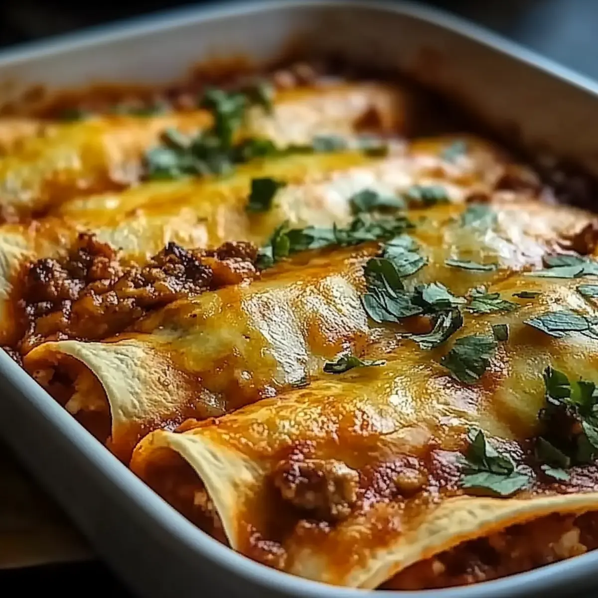 Ground Beef Enchiladas