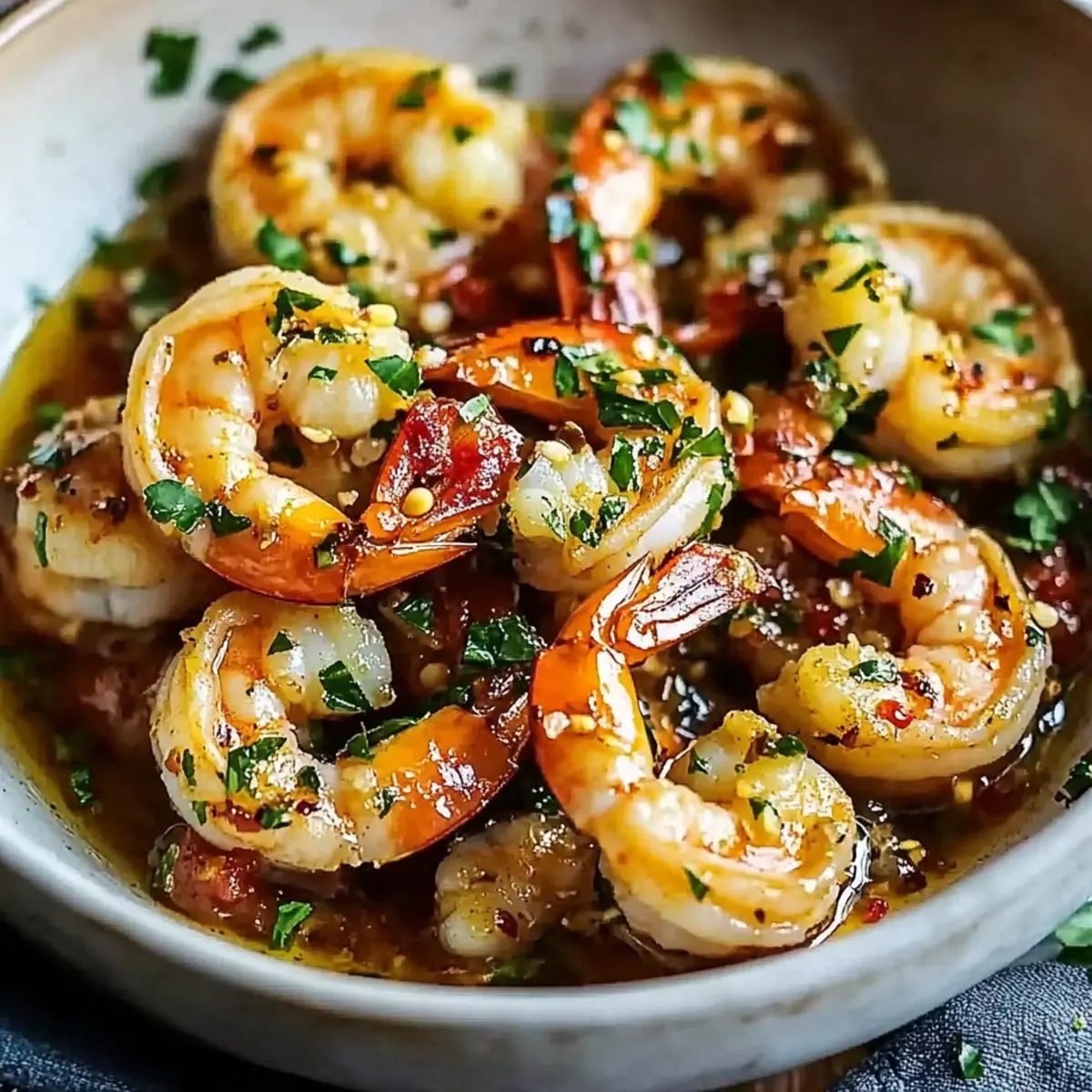 Hawaiian Garlic Shrimp