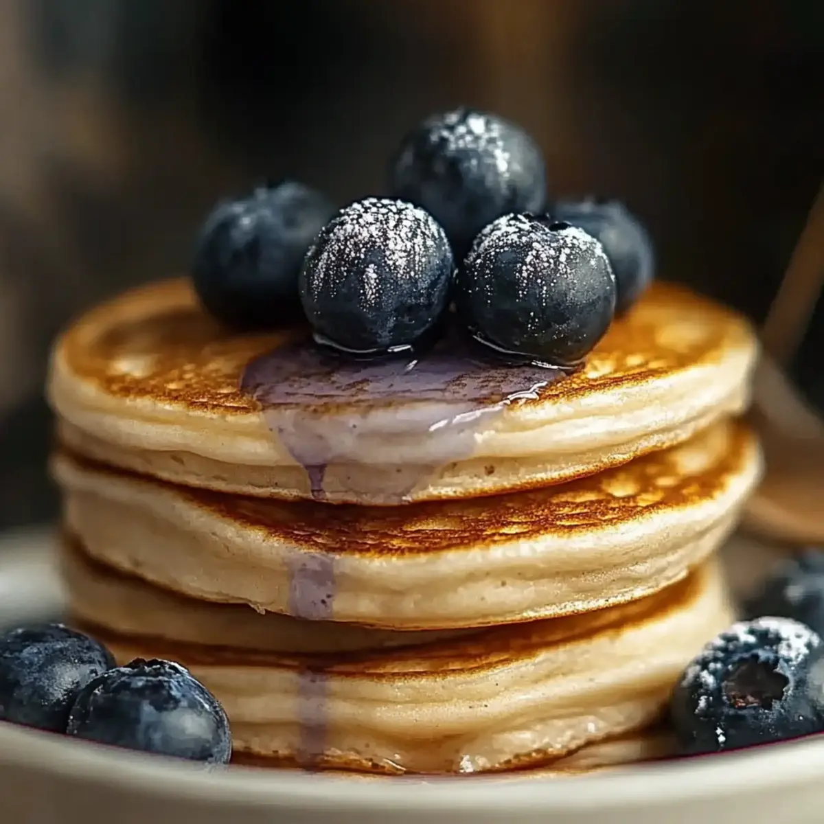 High-Protein Blueberry Pancakes