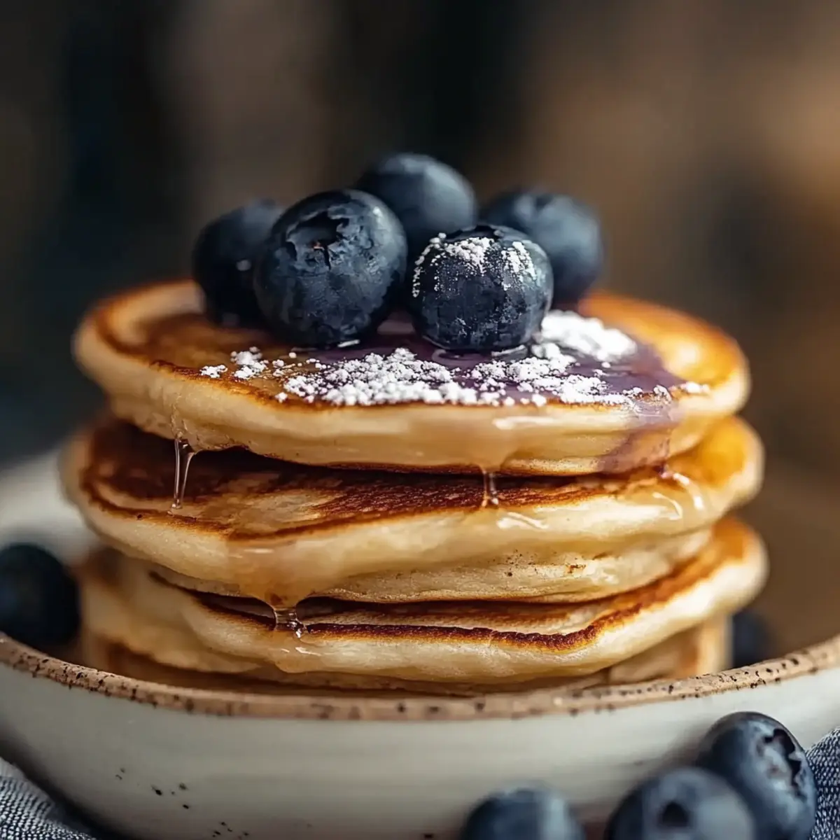 High-Protein Blueberry Pancakes