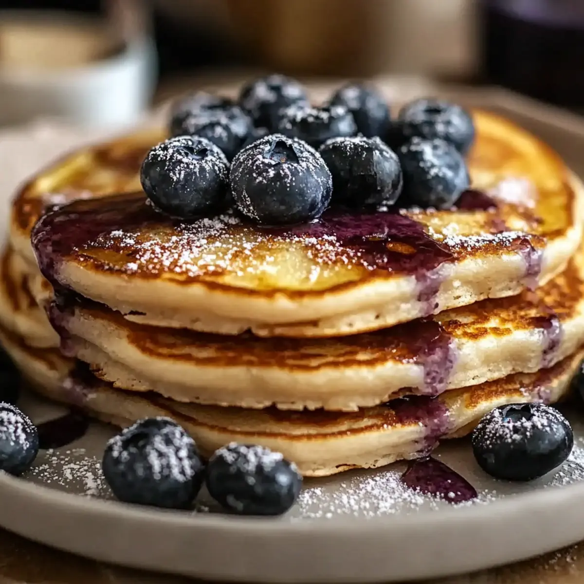 High-Protein Blueberry Pancakes