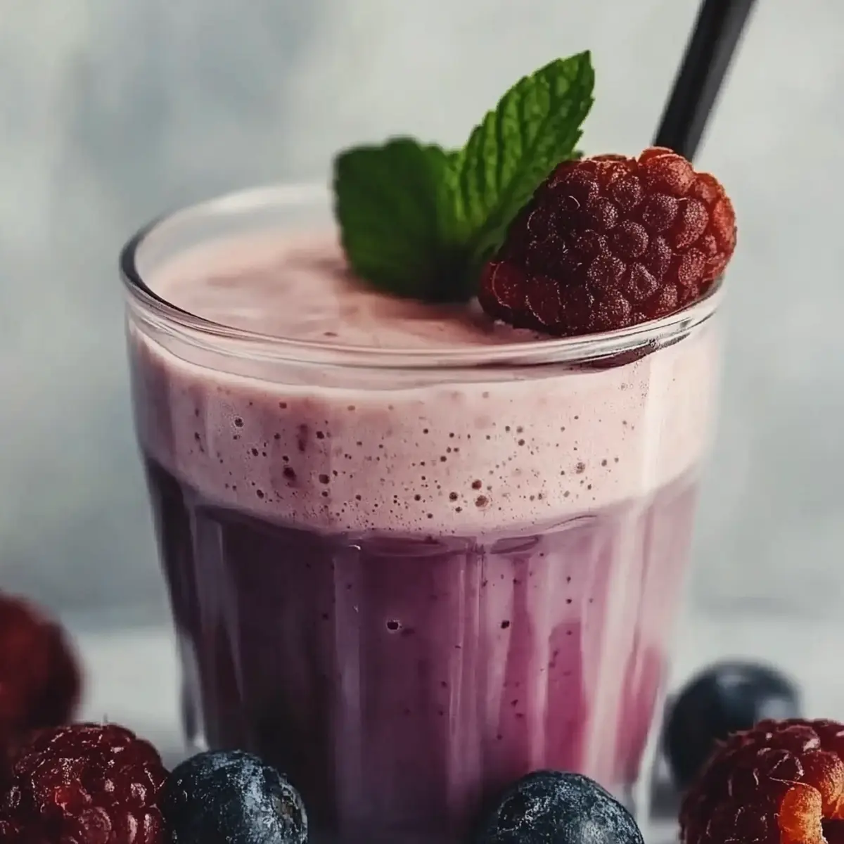 High Protein Berries Smoothie