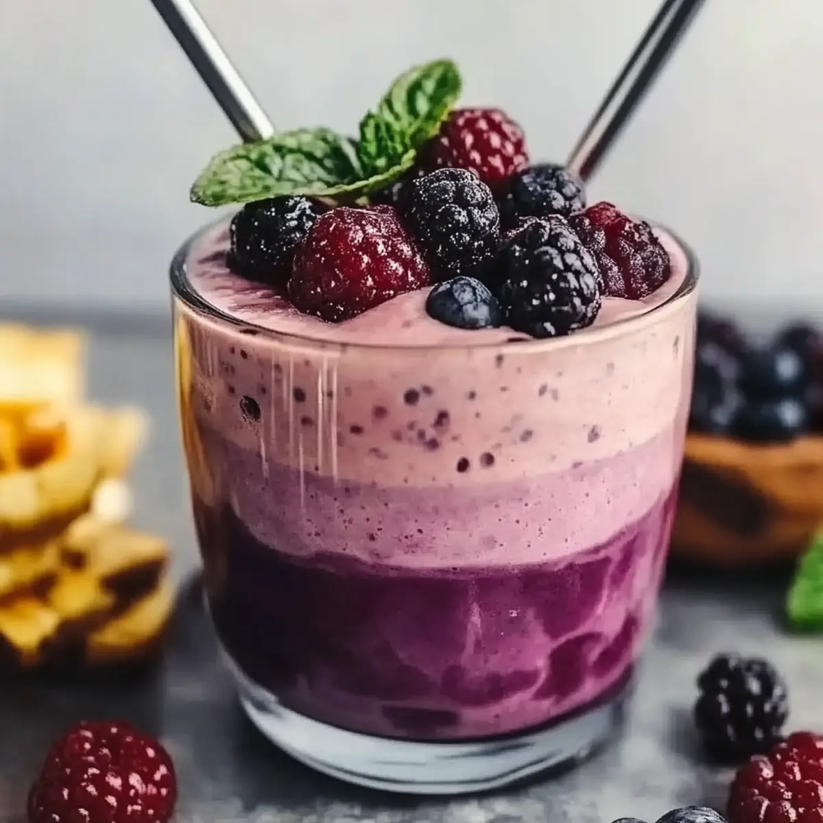 High Protein Berries Smoothie