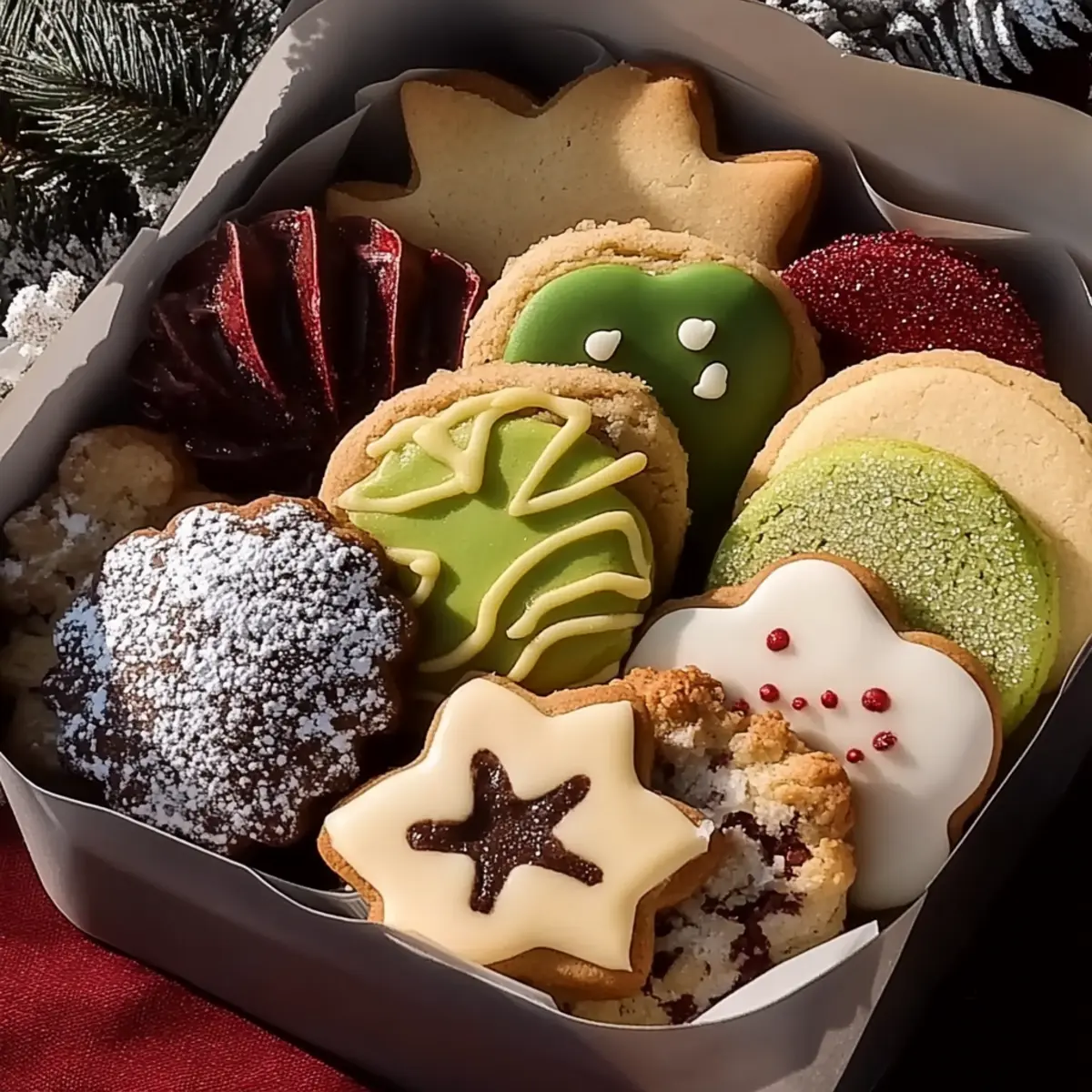 Holiday Butter Cookie Box