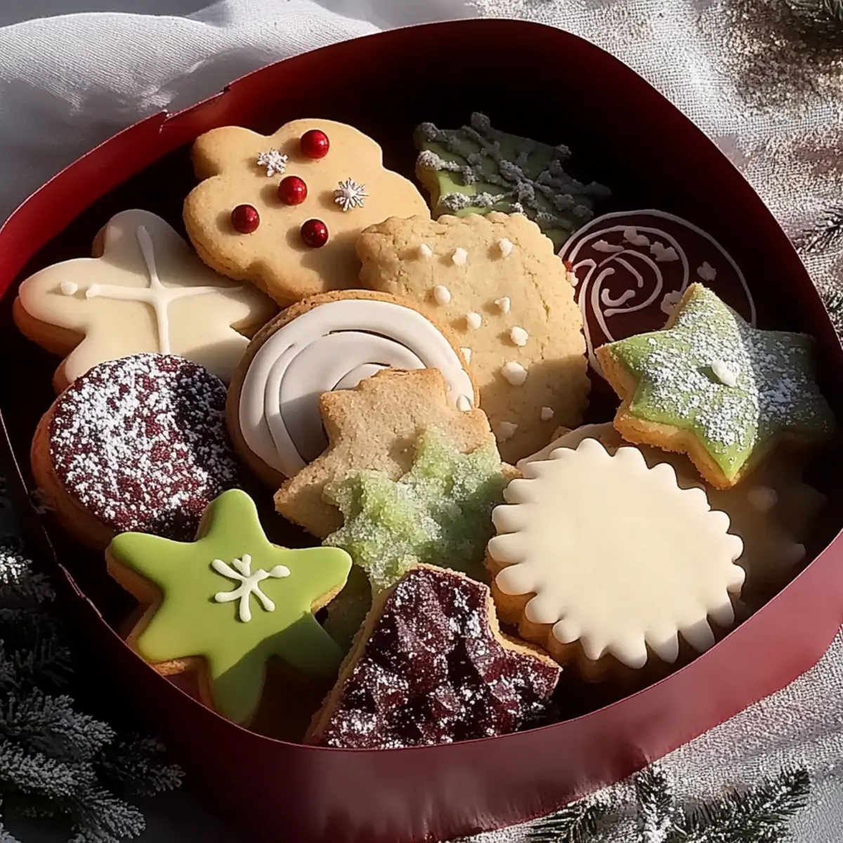 Holiday Butter Cookie Box