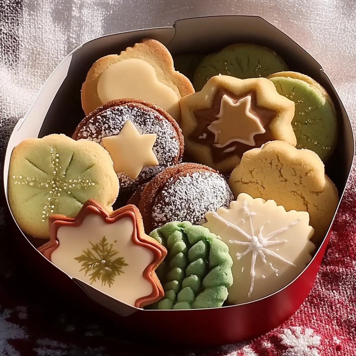 Holiday Butter Cookie Box