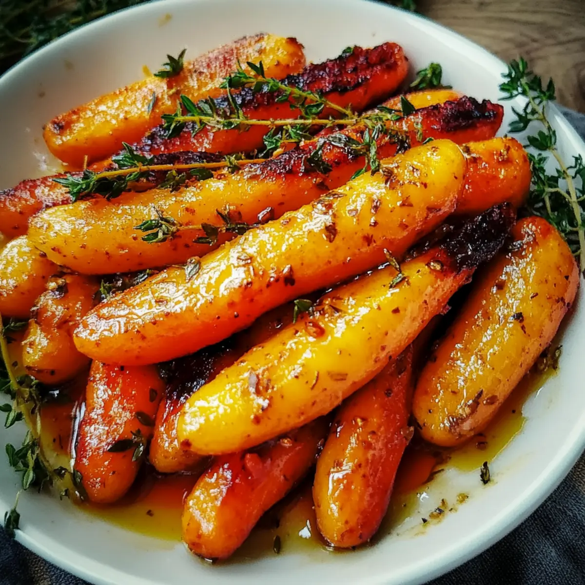 Honey Roasted Carrots with Thyme