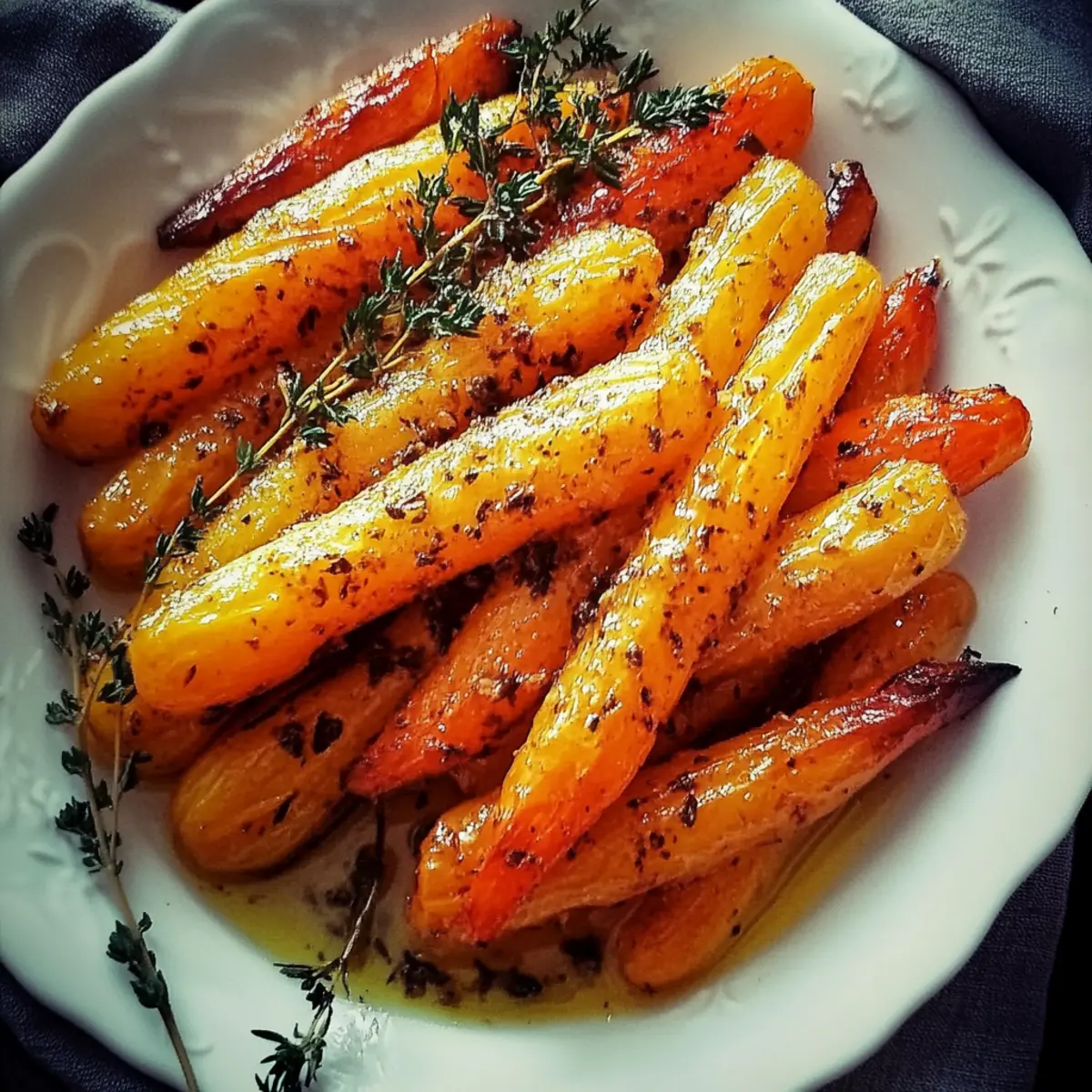 Honey Roasted Carrots with Thyme
