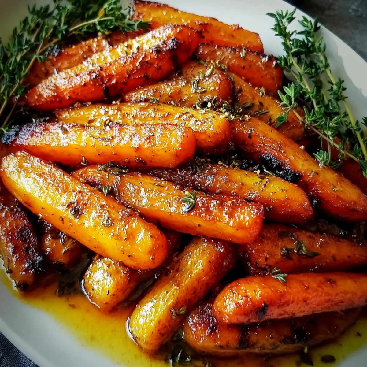 Honey Roasted Carrots with Thyme