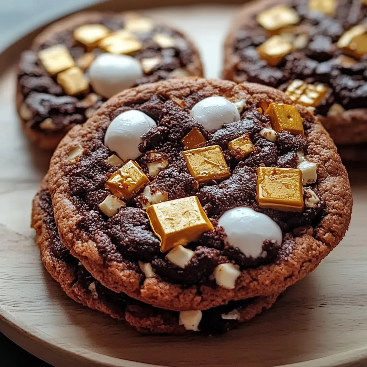 Hot Chocolate Cookies with Mini Marshmallows