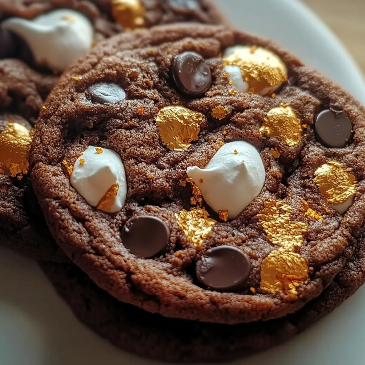 Hot Chocolate Cookies with Mini Marshmallows