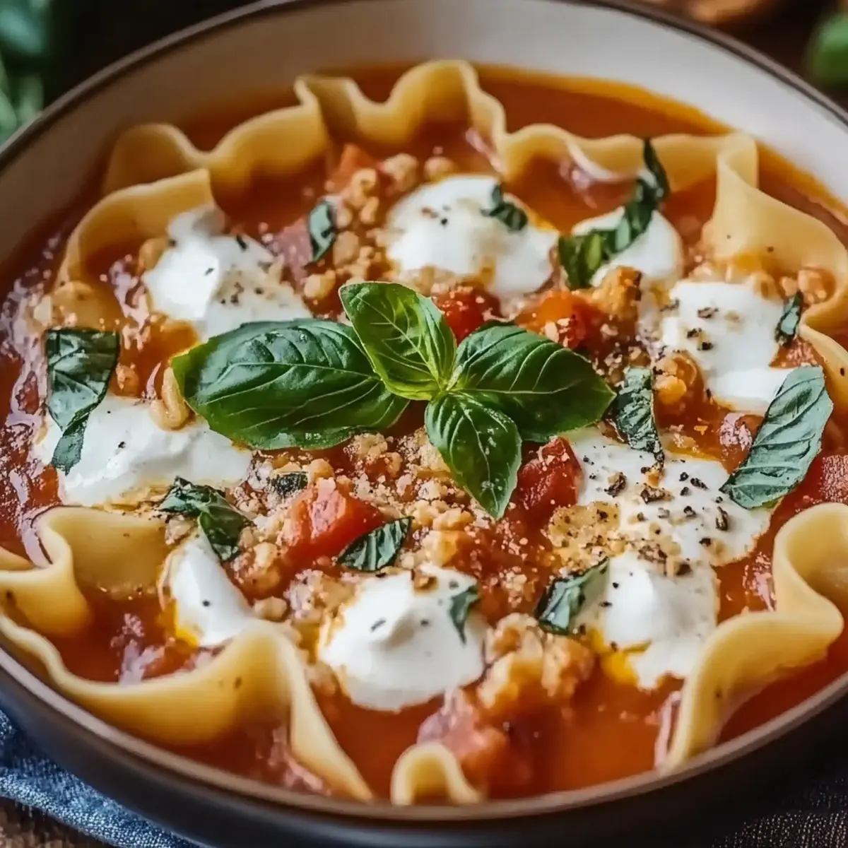 Lasagna Soup