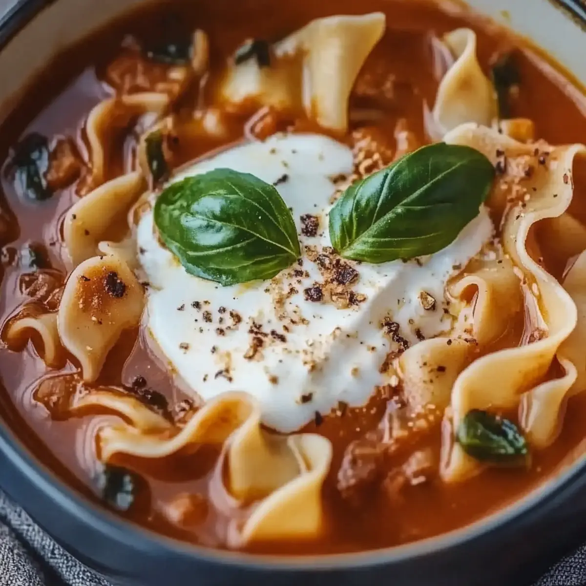 Lasagna Soup