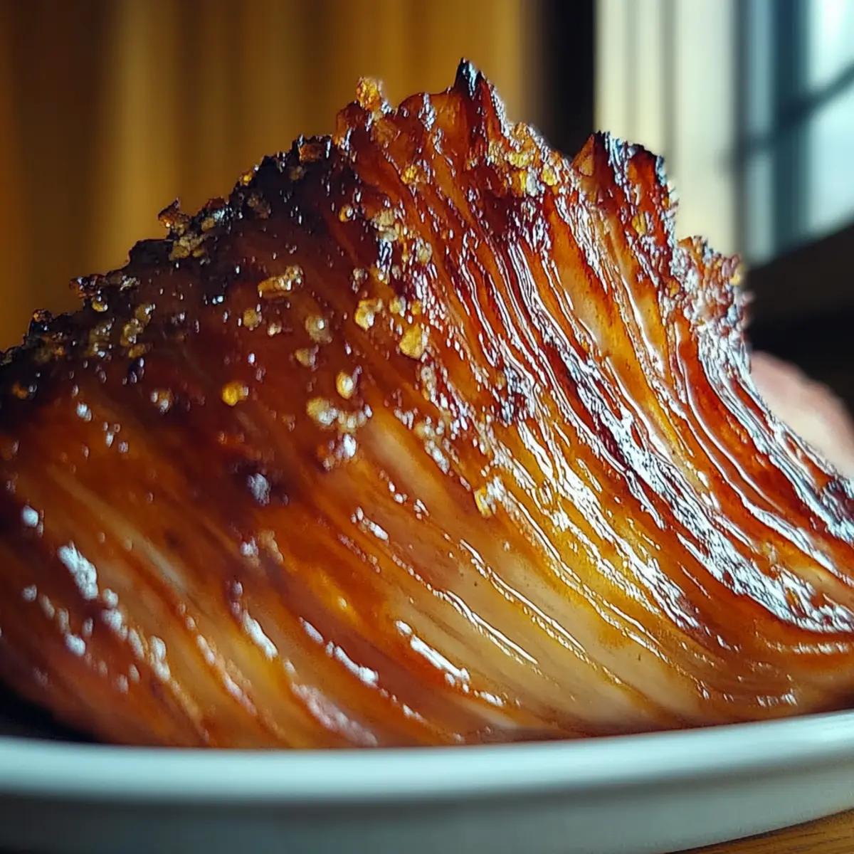 Maple Bourbon Glazed Ham