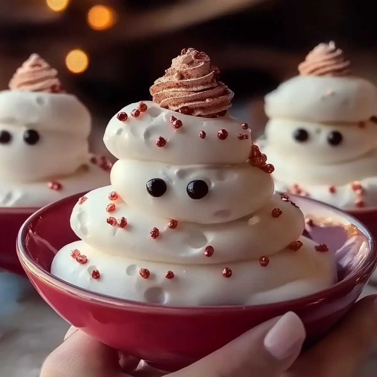 Meringue Snowmen Cookies