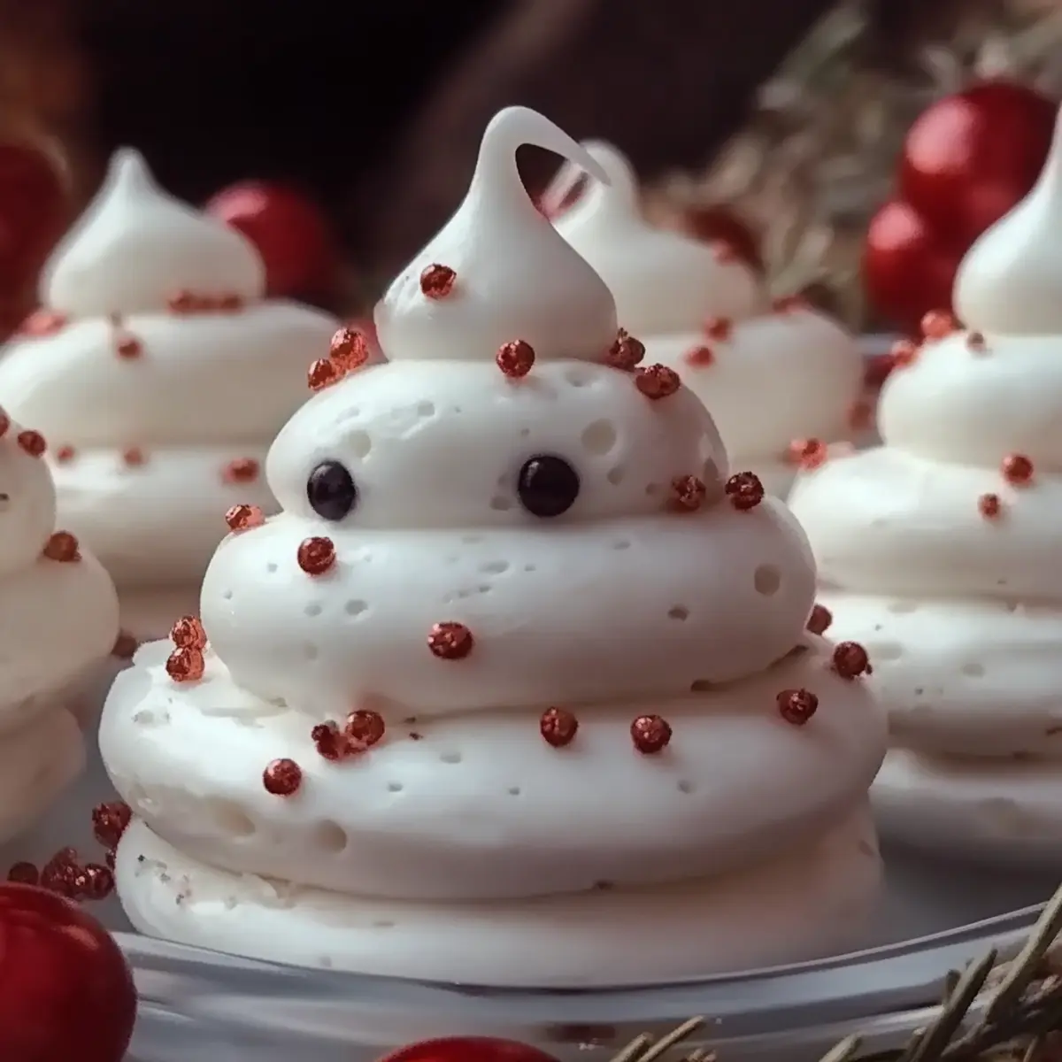 Meringue Snowmen Cookies
