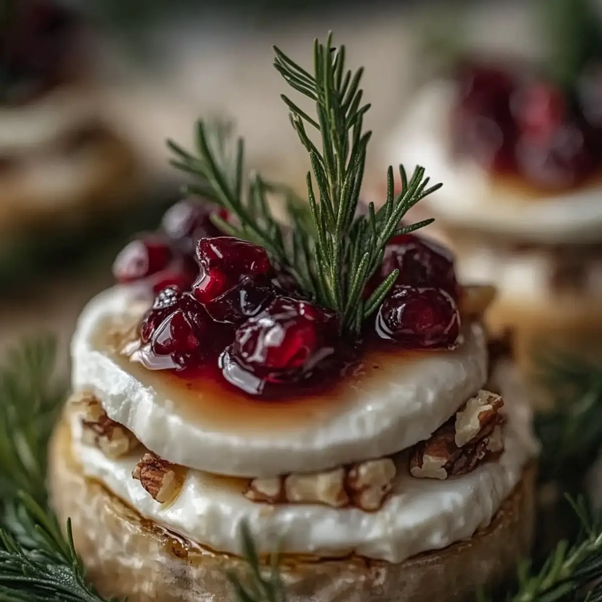 Mini Brie Christmas Trees