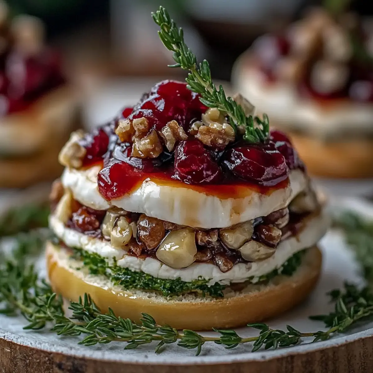 Mini Brie Christmas Trees