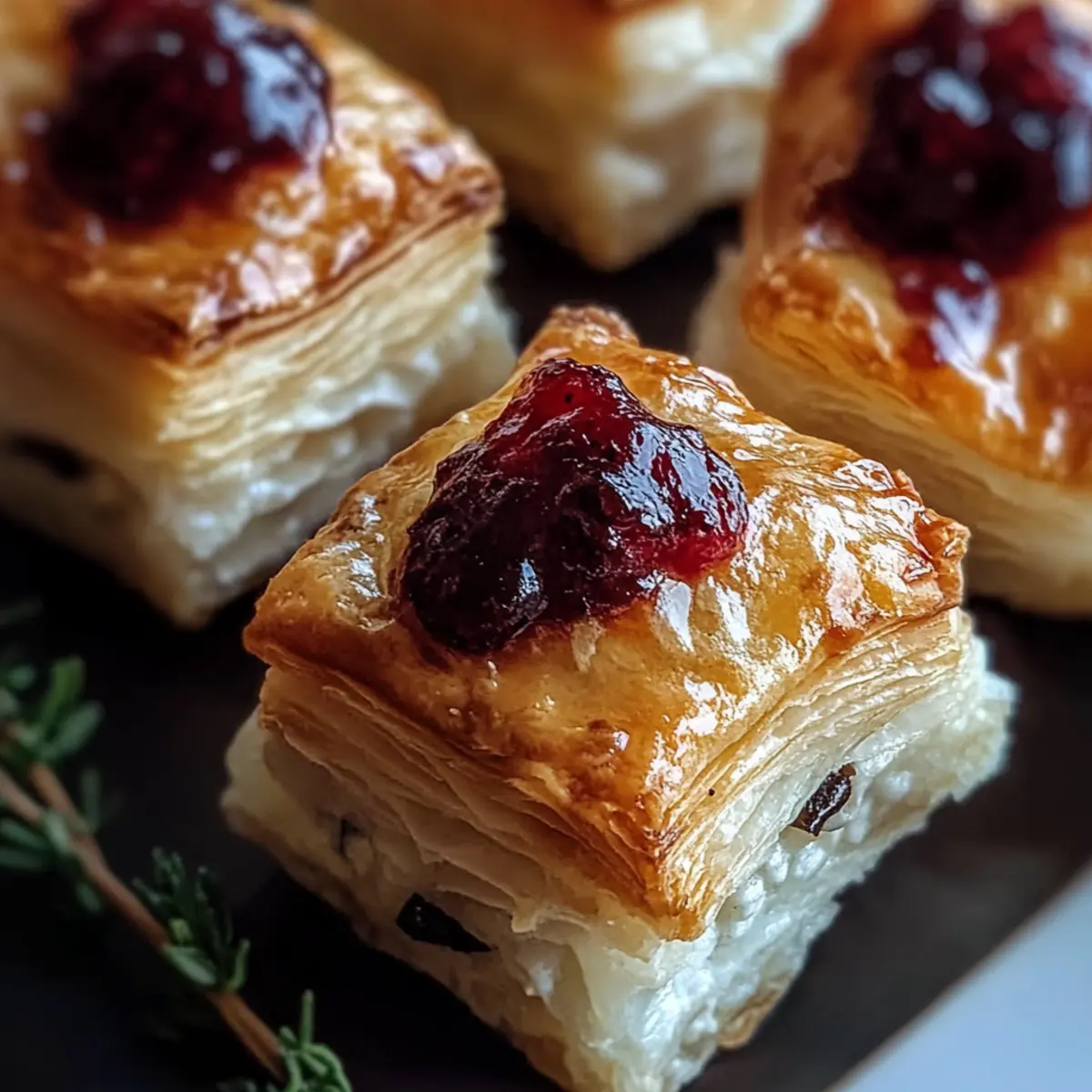Mini Cranberry Brie Bites
