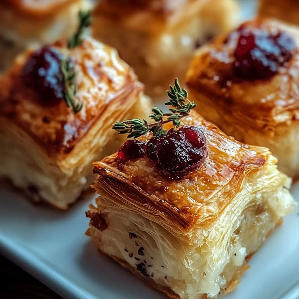 Mini Cranberry Brie Bites