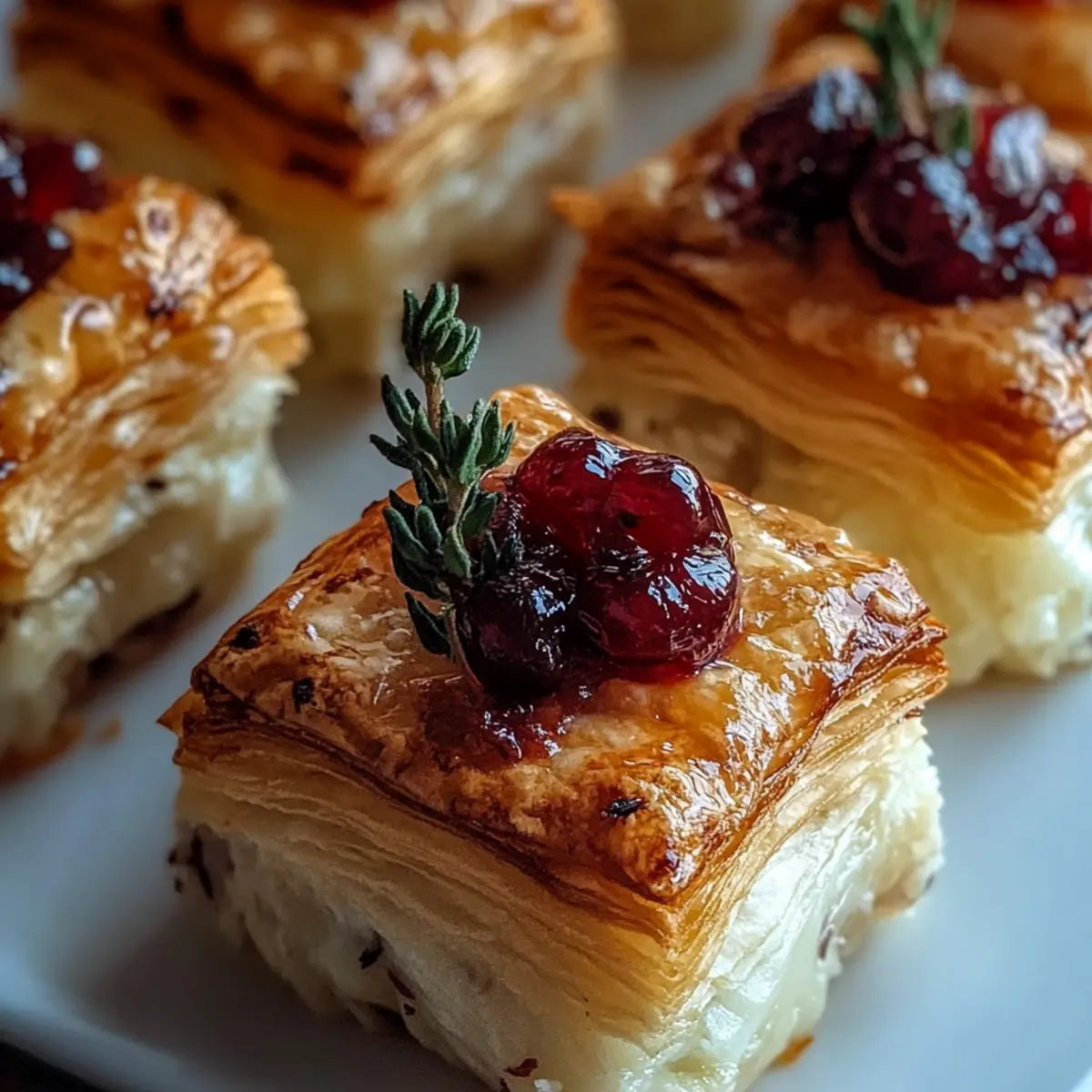 Mini Cranberry Brie Bites