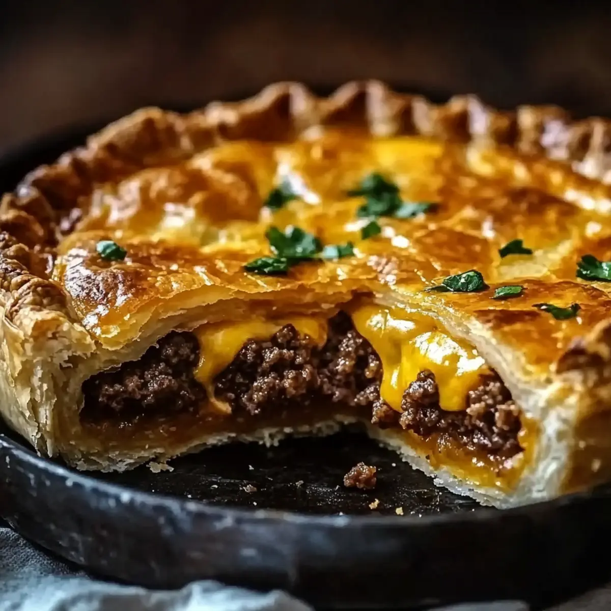 One-Pan Cheeseburger Pie Dinner