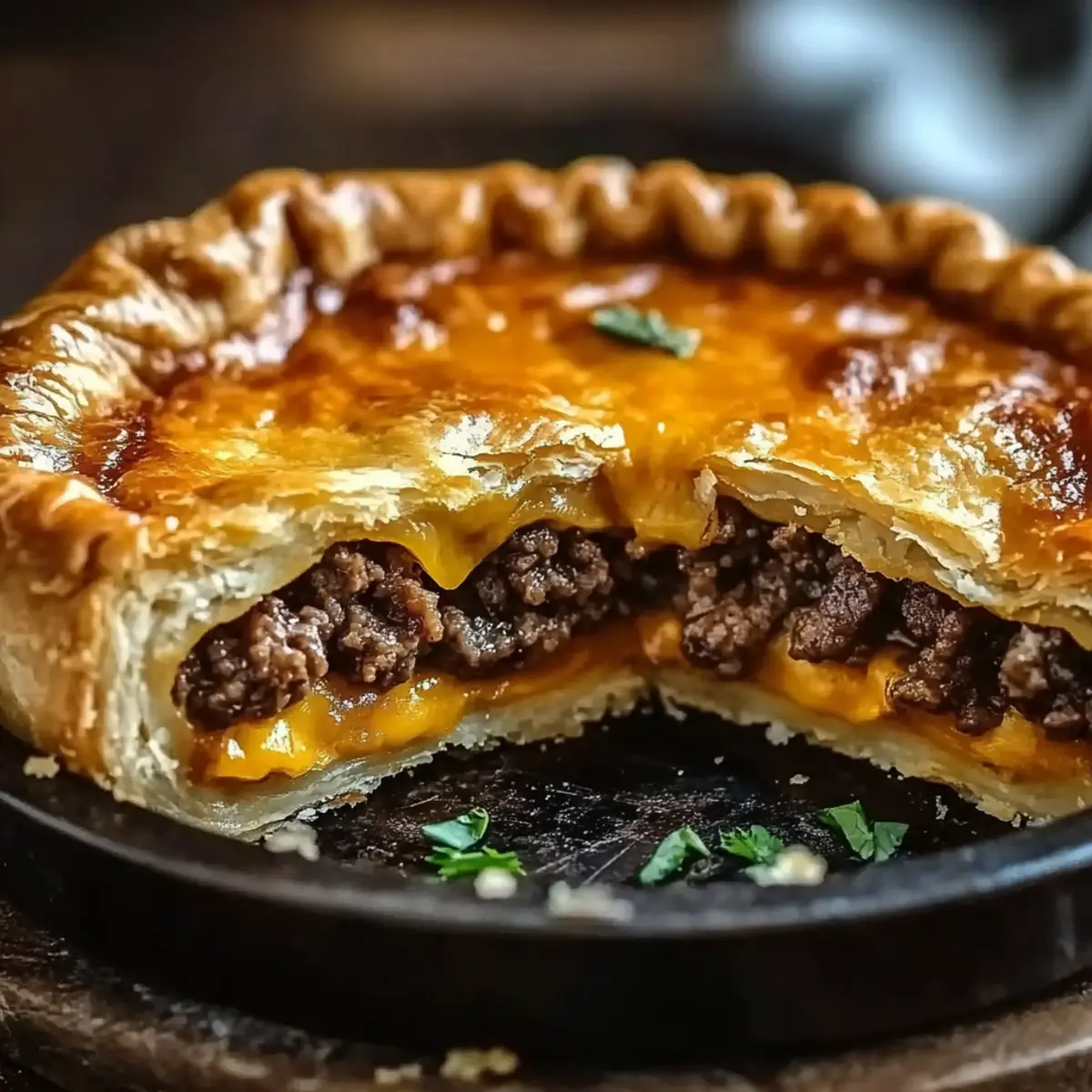 One-Pan Cheeseburger Pie Dinner