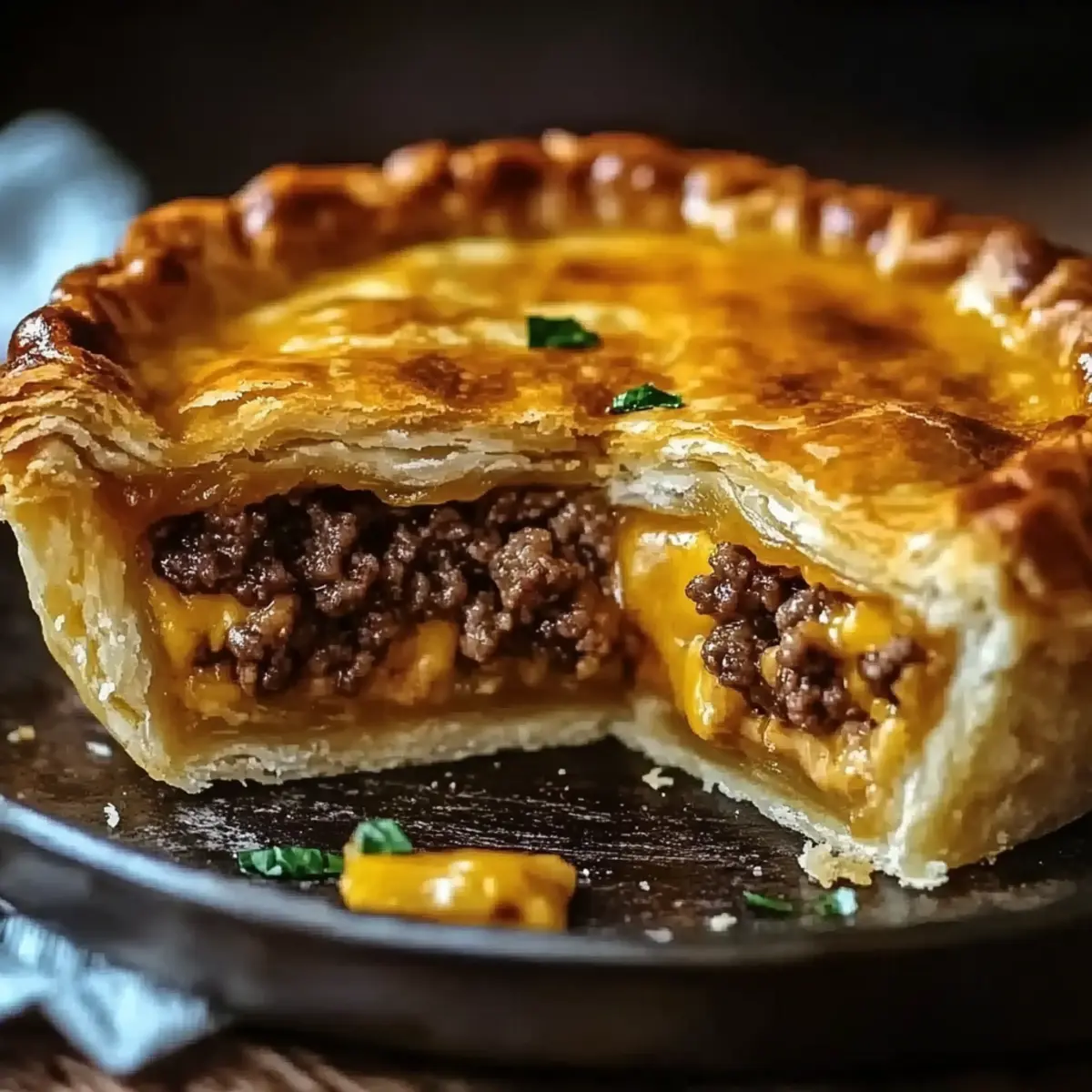 One-Pan Cheeseburger Pie Dinner