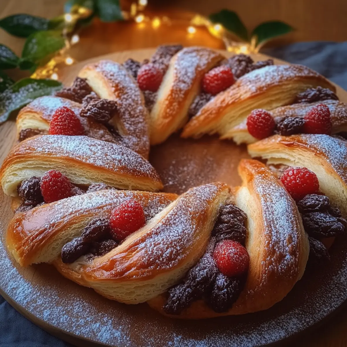Puff Pastry Crown Filled with Chocolate