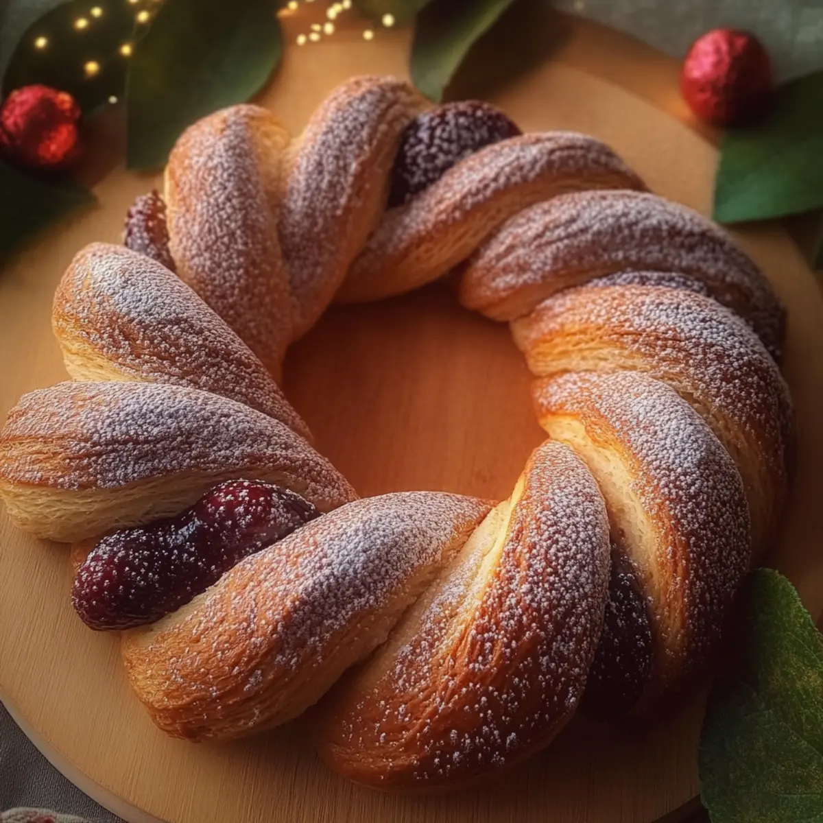 Puff Pastry Crown Filled with Chocolate