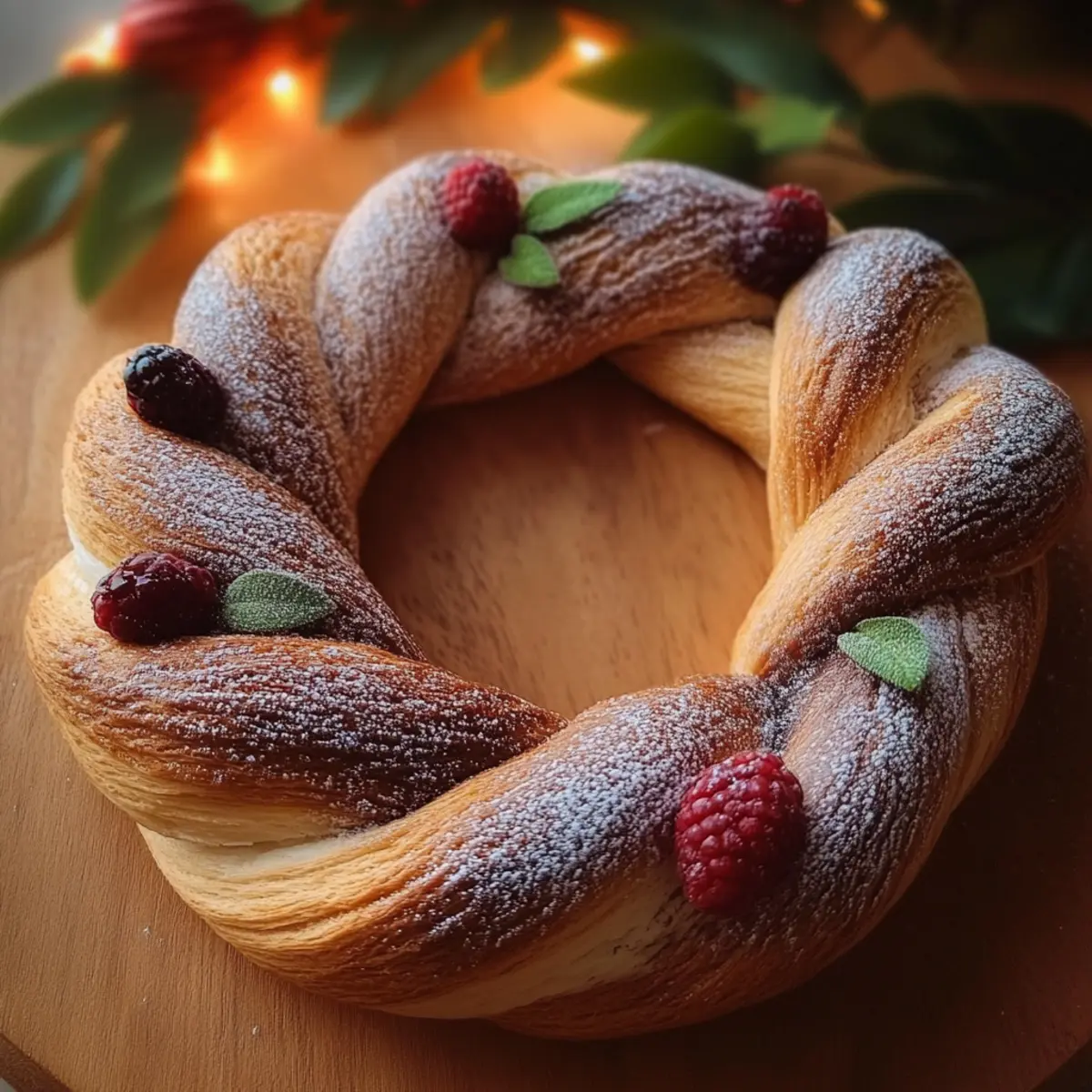 Puff Pastry Crown Filled with Chocolate