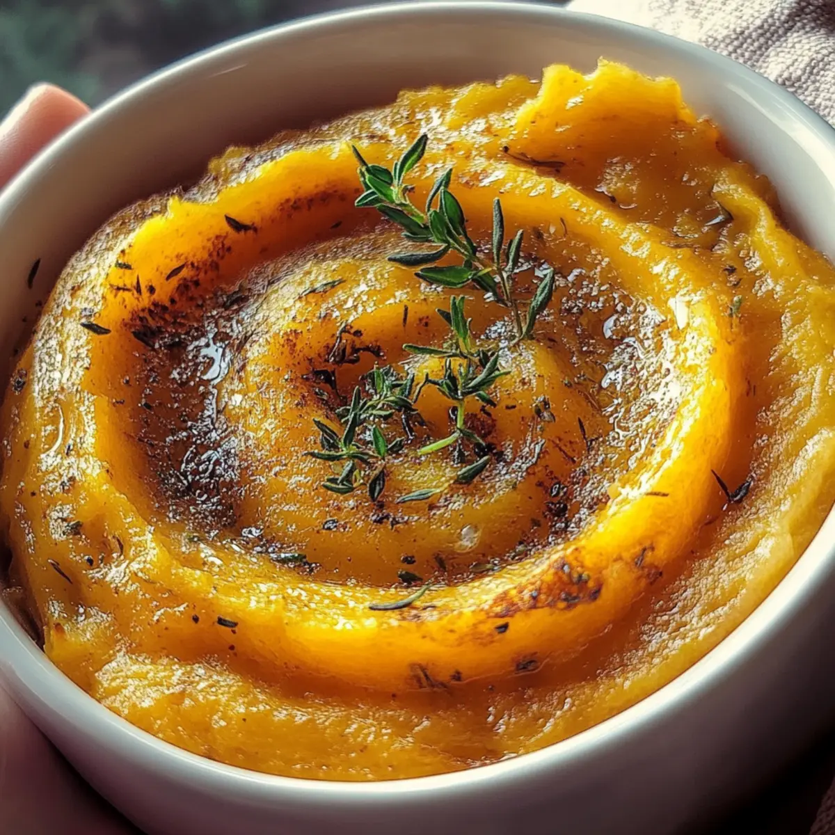 Roasted Garlic Mashed Butternut Squash