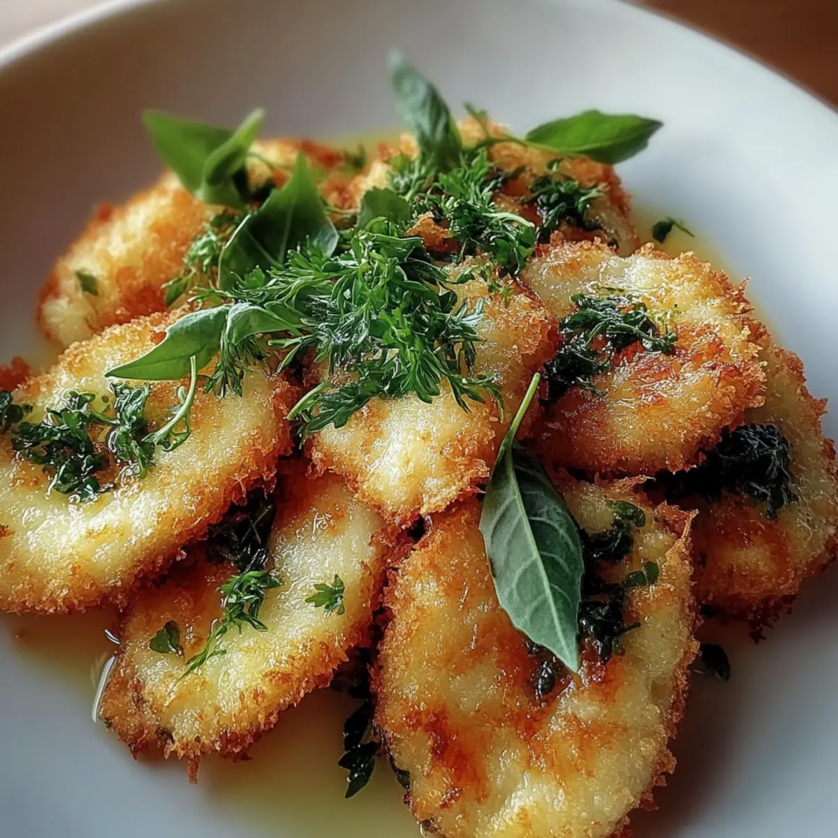 Savory Crispy Fried False with Zesty Herb Infusion