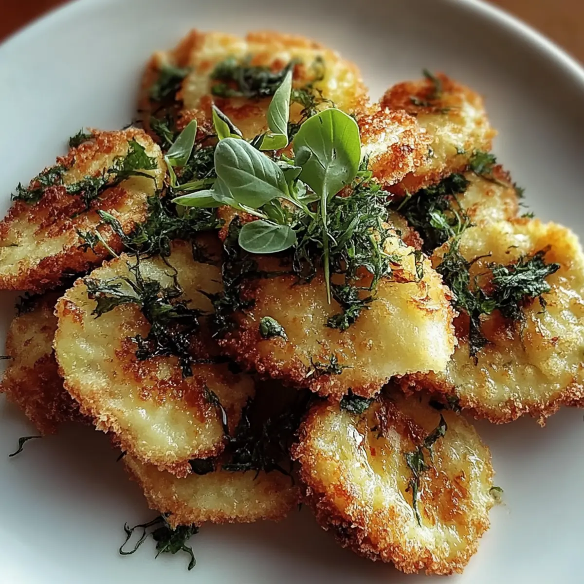 Savory Crispy Fried False with Zesty Herb Infusion