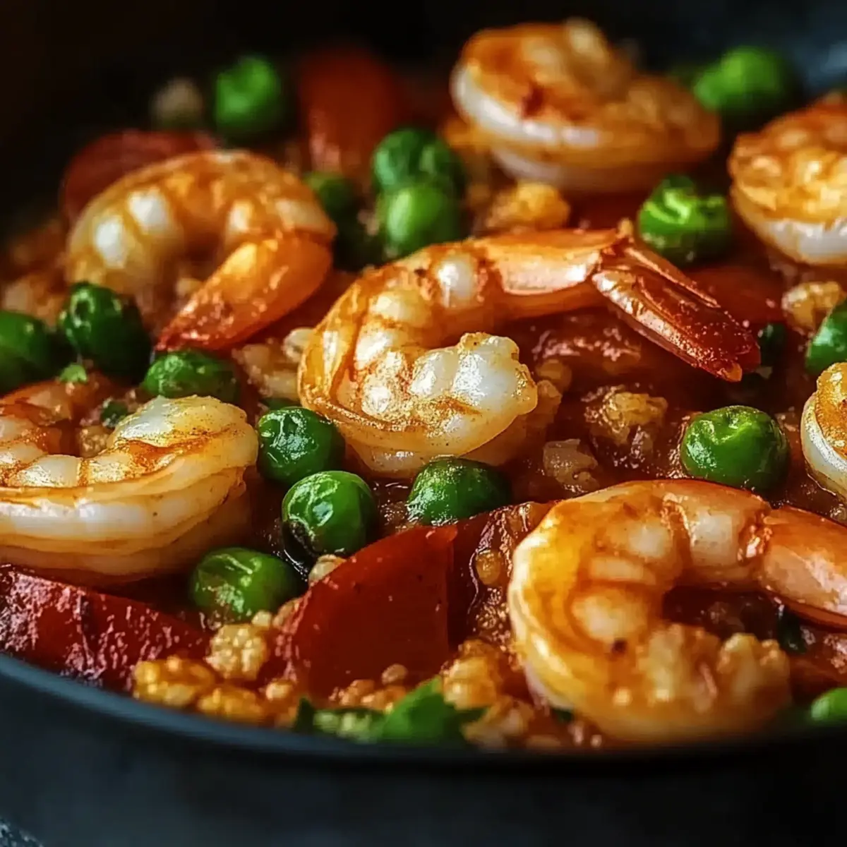 Shrimp Dirty Rice with Bell Peppers & Spice