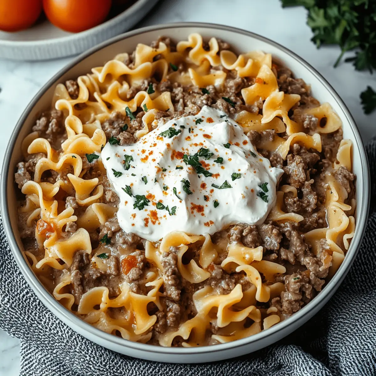 Sour Cream Beef Noodle Casserole