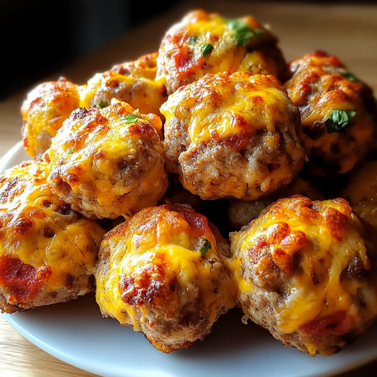 Spicy Rotel Cream Cheese Sausage Balls