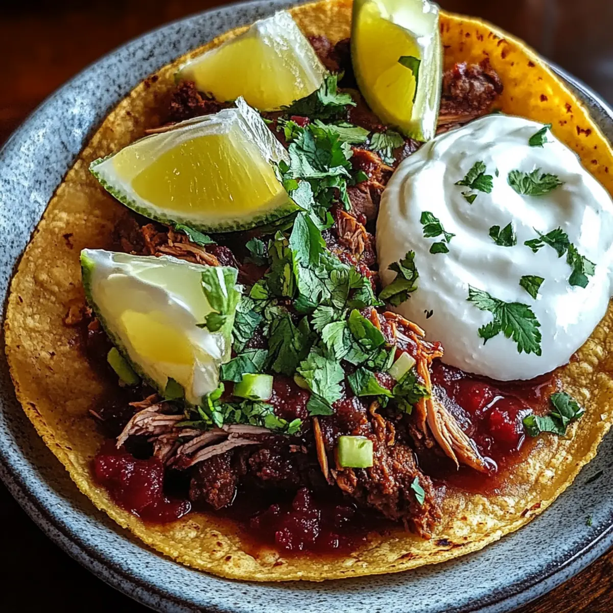Spicy Slow-Cooked Mexican Birria Tacos