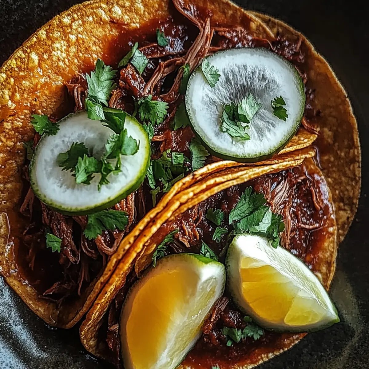 Spicy Slow-Cooked Mexican Birria Tacos