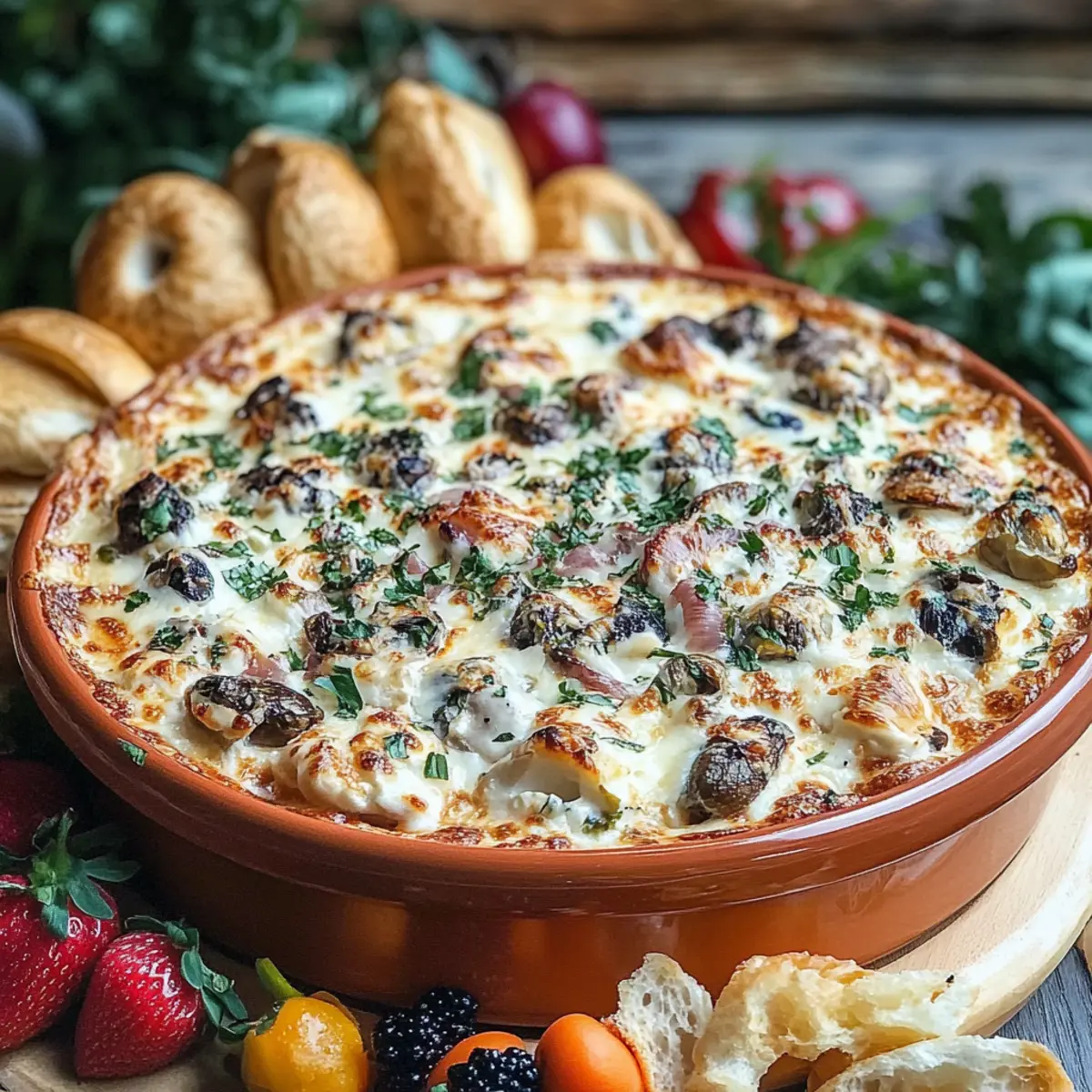 Stuffed Mushroom Dip
