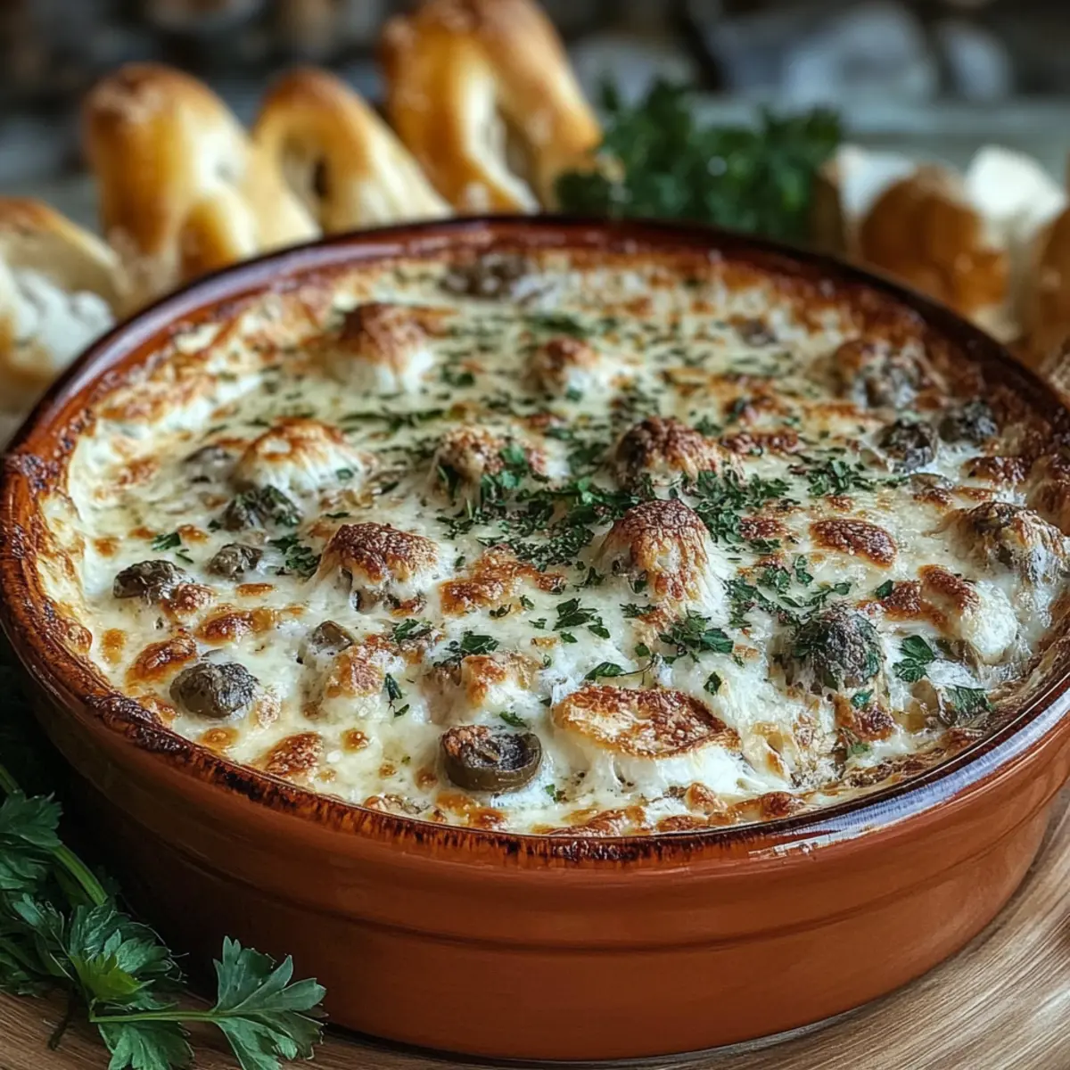 Stuffed Mushroom Dip