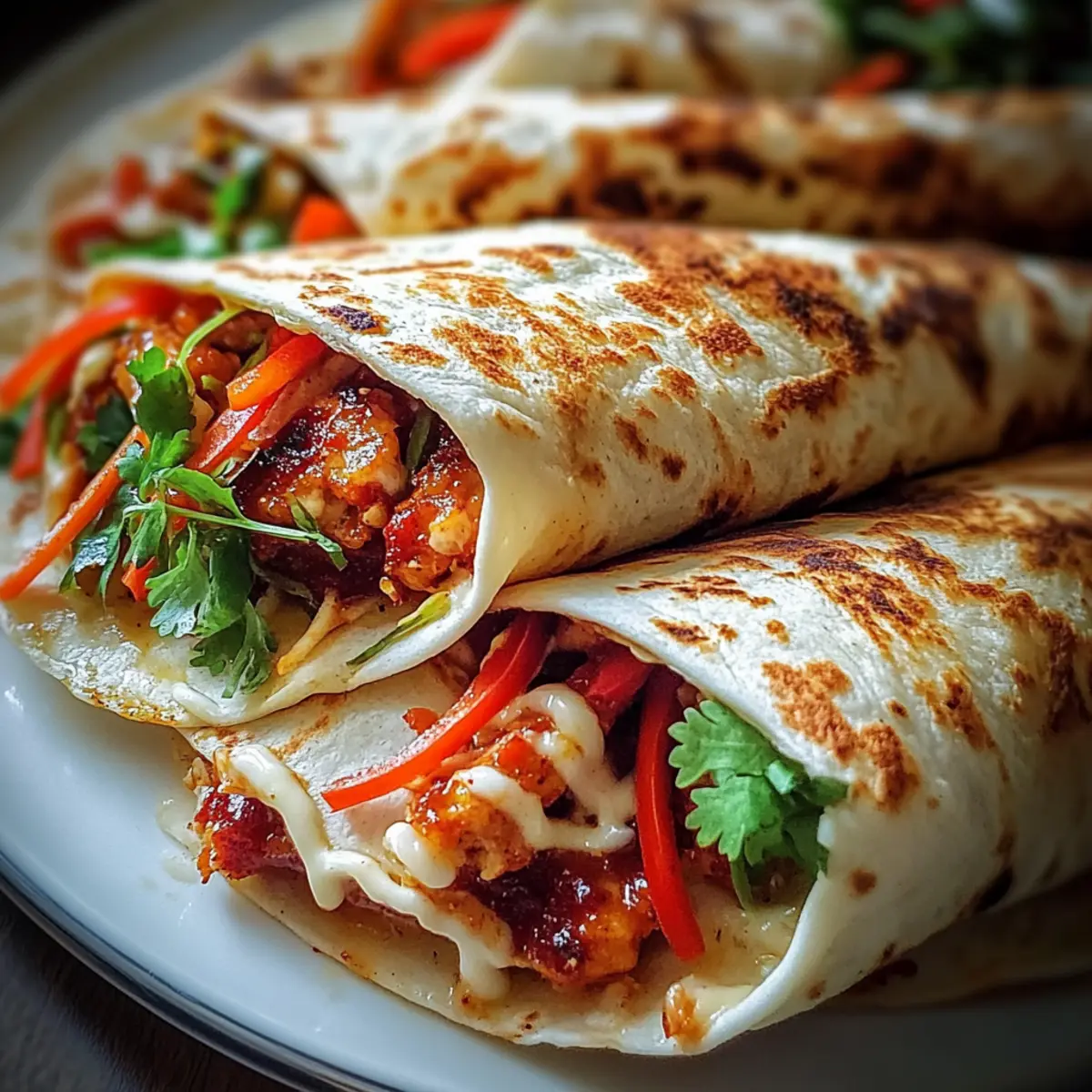 Sweet Chili Chicken Wraps
